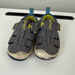 Plae Sam 2.0 Fisheman Sandals Steel Kids Size 6